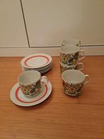 Set van 6 koffietasjes, Ophalen of Verzenden, Zo goed als nieuw