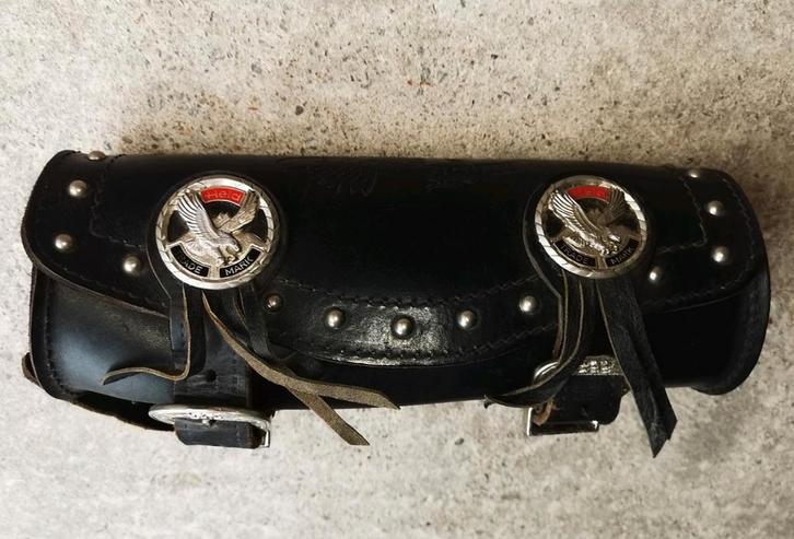 Toolrol, Toolbag echt leder live to ride ride to live, Motoren, Accessoires | Koffers en Tassen, Gebruikt, Ophalen of Verzenden