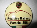 Emaille badge van Porsche 356 Registro Italiano., Verzamelen, Automerken, Motoren en Formule 1, Nieuw, Auto's, Ophalen