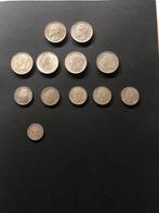 Lot zilveren muntstukken, Postzegels en Munten, Munten | Europa | Euromunten, Ophalen, Zilver, België, Overige waardes