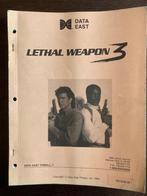 DATA EAST LETHAL WEAPON 3 MANUAL, Verzamelen, Automaten | Flipperkasten, Onderdeel of Defecte kast, Ophalen of Verzenden, Dot-matrix