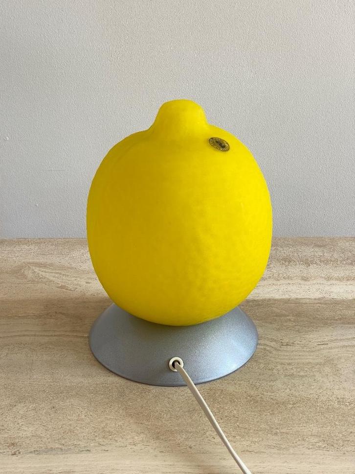 Vintage IKEA citroen lamp, Huis en Inrichting, Lampen | Tafellampen, Zo goed als nieuw, Minder dan 50 cm, Glas, Ophalen of Verzenden