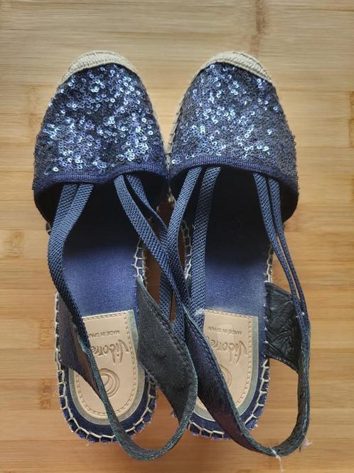 Sandalen espadrilles blauw M39, Kleding | Dames, Schoenen, Zo goed als nieuw, Espadrilles, Blauw, Verzenden