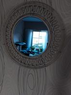 spiegel met netaal  decoratie  rond  33dm/, Huis en Inrichting, Woonaccessoires | Spiegels, Rond, Zo goed als nieuw, Ophalen