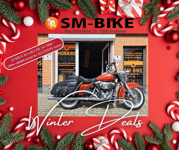 HARLEY-DAVIDSON ROADKING CLASSIC DE 2001 AVEC 26 500 KMS !, Motos, Motos | Harley-Davidson, Entreprise, Chopper, plus de 35 kW