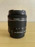 Objectif Canon EF-S 18-55mm f/3.5-5.6 IS STM (reflex eos), Enlèvement, Comme neuf, Lentille standard, Zoom