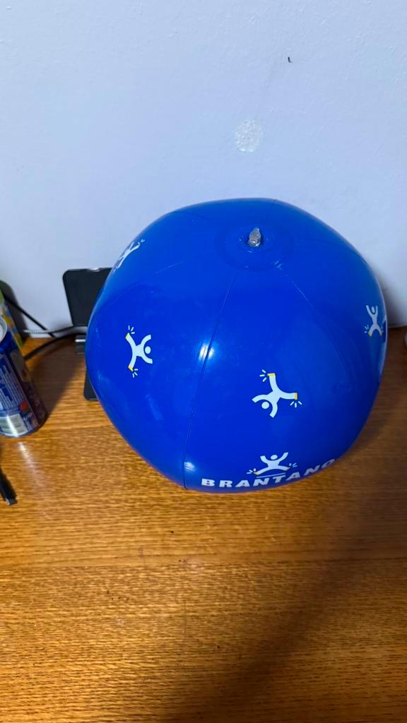 Brantano Strandbal! Reclame Strandbal! Blauw!, Kinderen en Baby's, Speelgoed | Buiten | Opblaasfiguren, Zo goed als nieuw, Ophalen of Verzenden