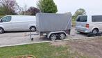 dubbelas aanhangwagen 750kg, Auto diversen, Aanhangers en Bagagewagens, Ophalen, Gebruikt