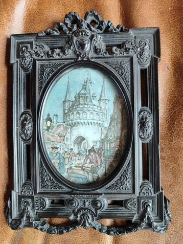 Antiek ebbenhouten frame,,,25 x19 cm beschikbaar voor biedingen
