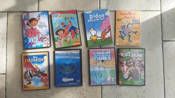 lot DVD enfants Dora Tom-Tom Dumbo Nemo Disney