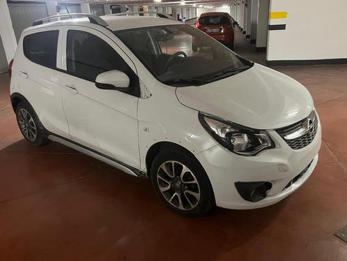 Opel Karl Rocks 2019 1.0 benzine 54000 km 5950€, Auto's, Opel, Karl, Android Auto, Benzine, Euro 6, 5 deurs, Handgeschakeld, Wit