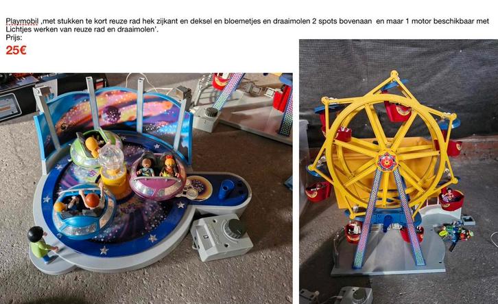 Playmobil draaimolen en reuzenrad, Kinderen en Baby's, Speelgoed | Playmobil, Gebruikt, Ophalen