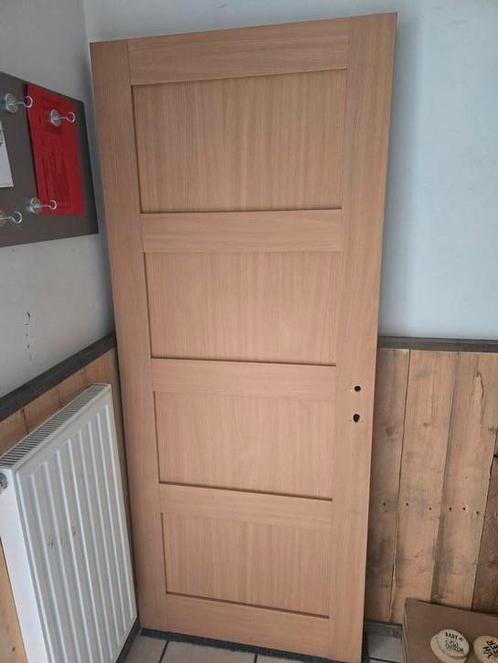 2 zware binnendeuren 83x201,5 melamine houtlook 15€/stuk, Doe-het-zelf en Bouw, Deuren en Vliegenramen, Gebruikt, Binnendeur, 200 tot 215 cm