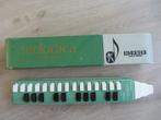 Vintage Hohner sopraangroen melodica-muziekinstrument met or, Muziek en Instrumenten, Blaasinstrumenten | Mondharmonica's, Ophalen