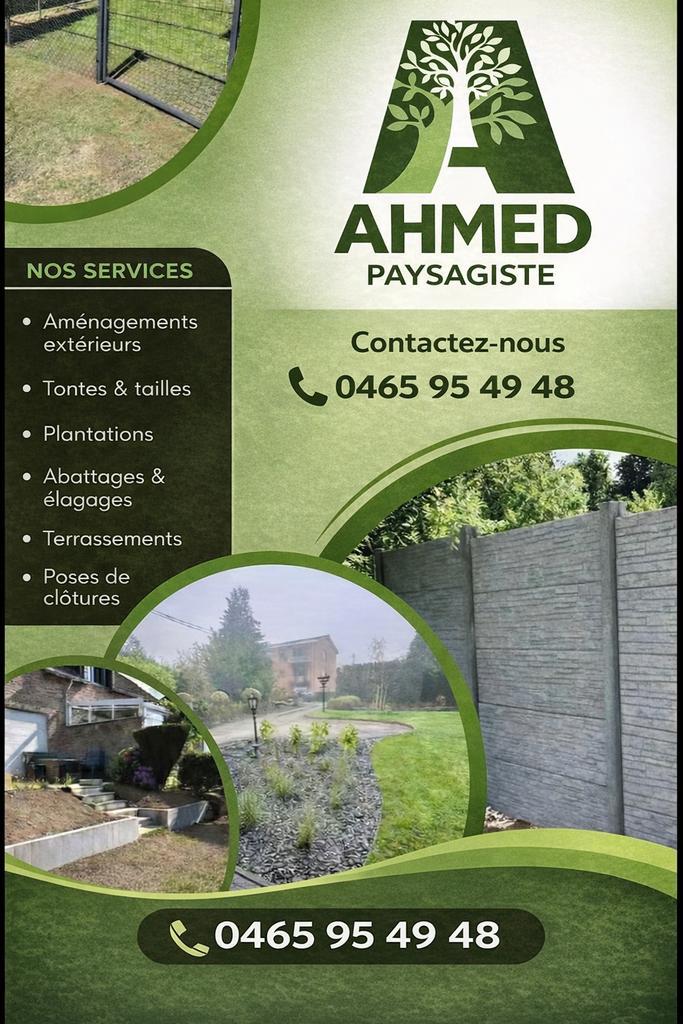 Ahmed paysagiste, Jardin & Terrasse, Gazon & Gazon artificiel, Comme neuf, Enlèvement ou Envoi
