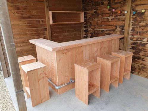 Unieke buitenbar, toog van steigerhout of douglas maatwerk, Huis en Inrichting, Barren, Nieuw, Ophalen