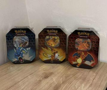 Pokémon - Hidden Fates Tins Set - First Print - SEALED beschikbaar voor biedingen