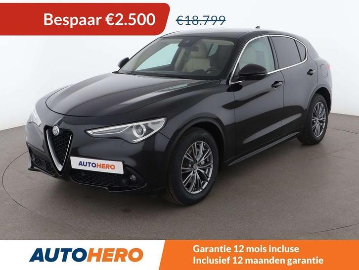 Alfa Romeo Stelvio 2.2 JTDM Super 2WD (bj 2018, automaat), Auto's, Alfa Romeo, Te koop, Stelvio, ABS, Achteruitrijcamera, Airbags