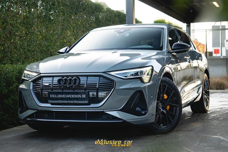 Audi e-tron 55 quattro S line Black Edition, Autos, Audi, Entreprise, e-tron, Caméra 360°, 4x4, ABS, Phares directionnels, Airbags