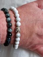Bracelet Homme et Dame pierres naturelles Howlite blanche, Enlèvement ou Envoi