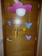 Plafondlamp met vlindertjes, Huis en Inrichting, Ophalen, Gebruikt, Glas
