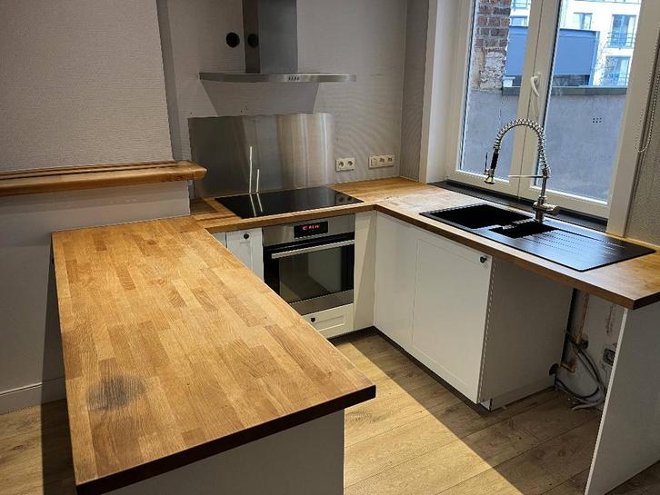 Cuisine IKEA incl appareils (a démontée), Maison & Meubles, Cuisine | Cuisines complètes, Utilisé, Cuisine en U, Blanc, Bois, Enlèvement