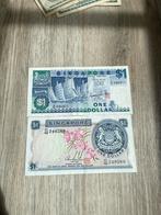2 singapore dollar biljetten, Postzegels en Munten, Ophalen of Verzenden