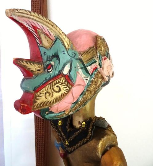 Indonesië, Java: antieke handgemaakte Wayang Golek stokpop, Antiek en Kunst, Kunst | Niet-Westerse kunst, Ophalen of Verzenden