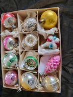 12 oude kerstballen met doosje, Ophalen of Verzenden