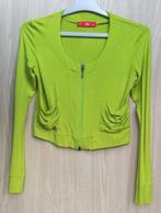 Korte neongroene gilet - IKO - maat 152 (als NW!), Meisje, Ophalen of Verzenden, Zo goed als nieuw, Trui of Vest