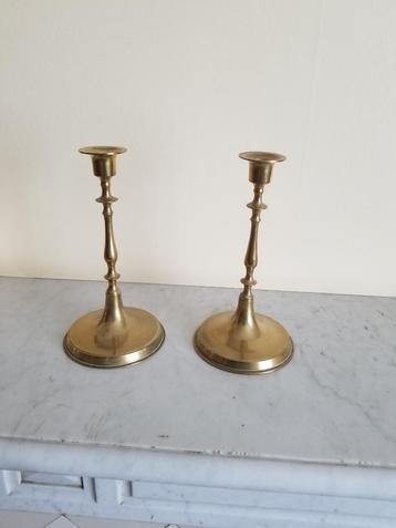 Elegants bougeoirs anciens, Enlèvement, Cuivre ou Bronze