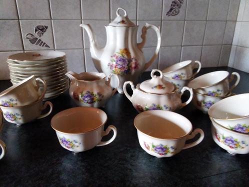 Antiek koffie/thee servies, Antiek en Kunst, Antiek | Servies compleet, Ophalen