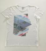 Jack & Jones t-shirt used look print palmen maat M, Maat 48/50 (M), Wit, Ophalen of Verzenden, Zo goed als nieuw