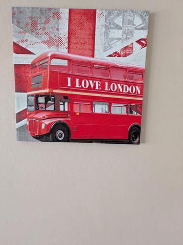 Cadre sur toile bus Londres 50x60 cm beschikbaar voor biedingen