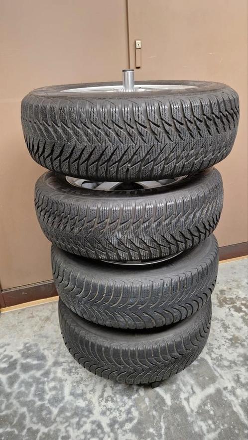 Bandenset 195 65 15 Volvo Aluminium Borbet velgen 5x108mm, Auto-onderdelen, Banden en Velgen, Velg(en), Winterbanden, 15 inch