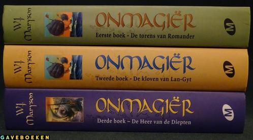 Onmagier - W.J Maryson - Uitgeverij M - 3x - Hardcover, Livres, Fantastique, Utilisé, Enlèvement ou Envoi