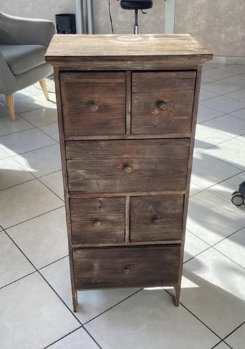 2 meubles H90L41,5P28 en bois de manguier *Etat neuf* 100€