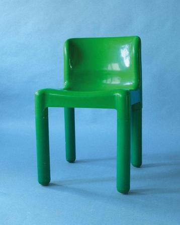 Glossy green 4875 chair by Carlo Bartoli for Kartell beschikbaar voor biedingen