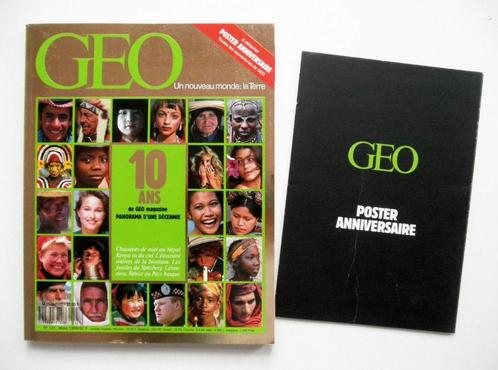 GEO magazine 121 - Spécial 10 ans avec poster anniversaire, Livres, Récits de voyage, Comme neuf, Enlèvement ou Envoi