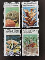 USA 1980 - serie koralen, Postzegels en Munten, Ophalen of Verzenden, Gestempeld