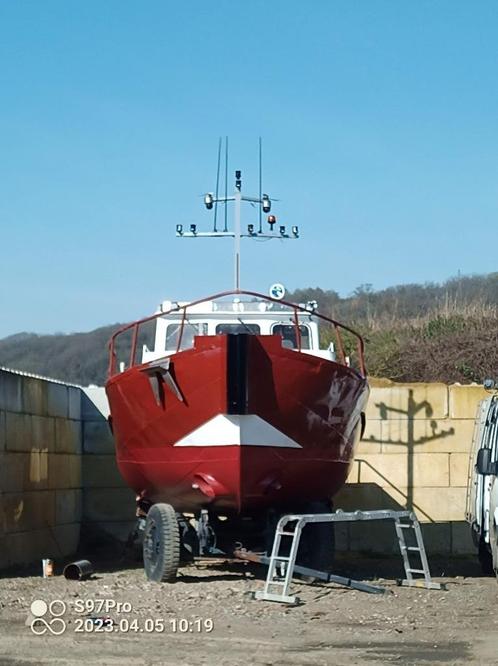 Bateau de Mer et Rivière, Sports nautiques & Bateaux, Bateaux à moteur & Yachts à moteur, Utilisé, Acier, 9 à 12 mètres, Diesel