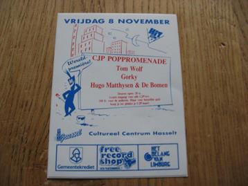 Sticker Hasselt CJP Poppromenade Gorky Hugo Matthysen de bom, Enlèvement ou Envoi, Neuf, Autres types