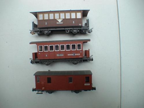 Lipiput HOe wagons Zillertalbahn, Hobby en Vrije tijd, Modeltreinen | Overige schalen, Gebruikt, Wagon, Gelijkstroom, Overige merken