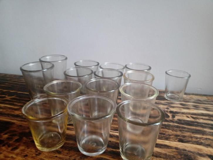 VSL Prachtige set van 15 antieke jamglazen uit 1900, Antiek en Kunst, Antiek | Glaswerk en Kristal, Ophalen