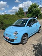 FIAT 500 CABRIO 1.2 LOUNGE - 22.000 km - 2013, Auto's, 4 zetels, Beige, Cabriolet, Blauw