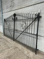 Prachtig antiek dubbel hekken vol smeedijzeren poort, Ophalen, Gebruikt, IJzer, Tuinhek