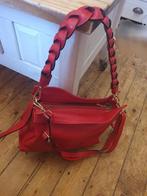 Sac cuir rouge, Ophalen of Verzenden, Zo goed als nieuw, Rood, Handtas