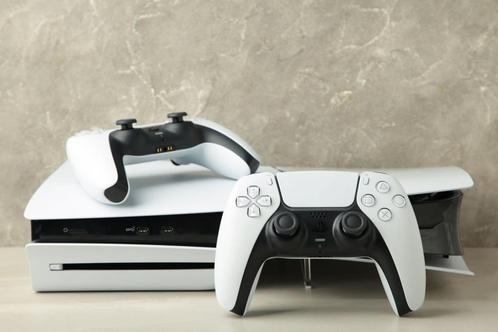 PS5 Slim Disk Versie + Games & Accessoires, Games en Spelcomputers, Spelcomputers | Sony PlayStation 5, Zo goed als nieuw, Playstation 5