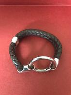 Bruin gevlochten lederen armband Thomas Sabo, Ophalen, Zo goed als nieuw, Bruin, Leer