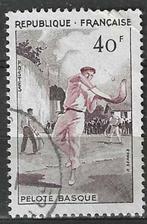 France 1956 - Yvert 1073 - Pelote basque - Pays Basque (ST), Envoi, Affranchi